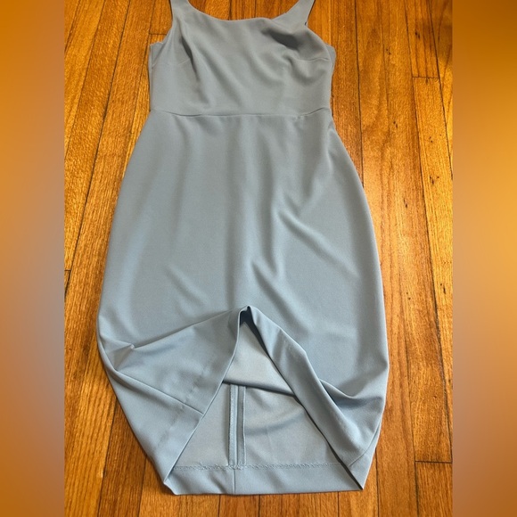Betsey Johnson Blue Sleeveless Knee Length Sheath Dress Size 6 - Picture 7 of 8